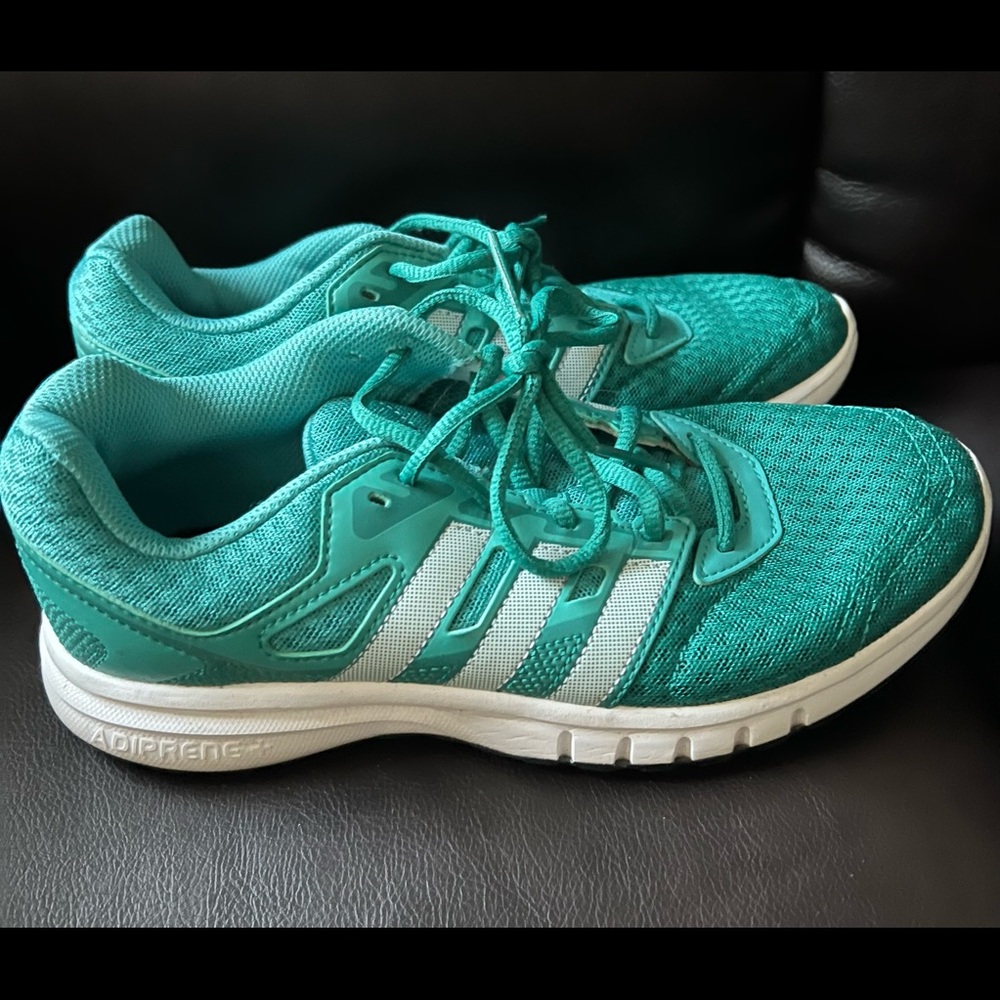 Adidas Teal Adiprene running shoes EUC women size 6
